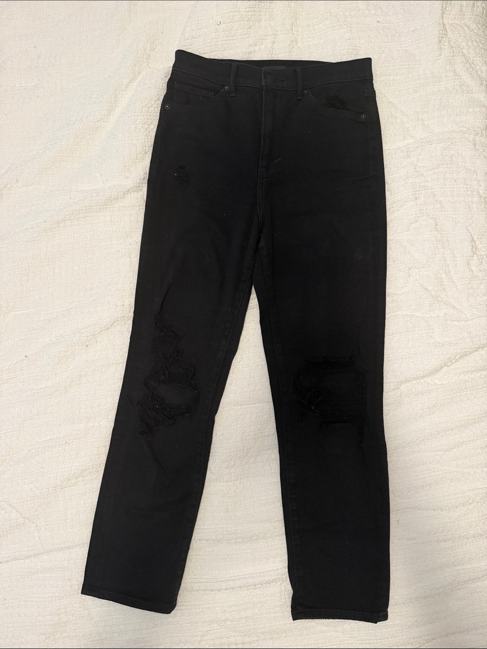 Express Black Ripped Skinny Jeans